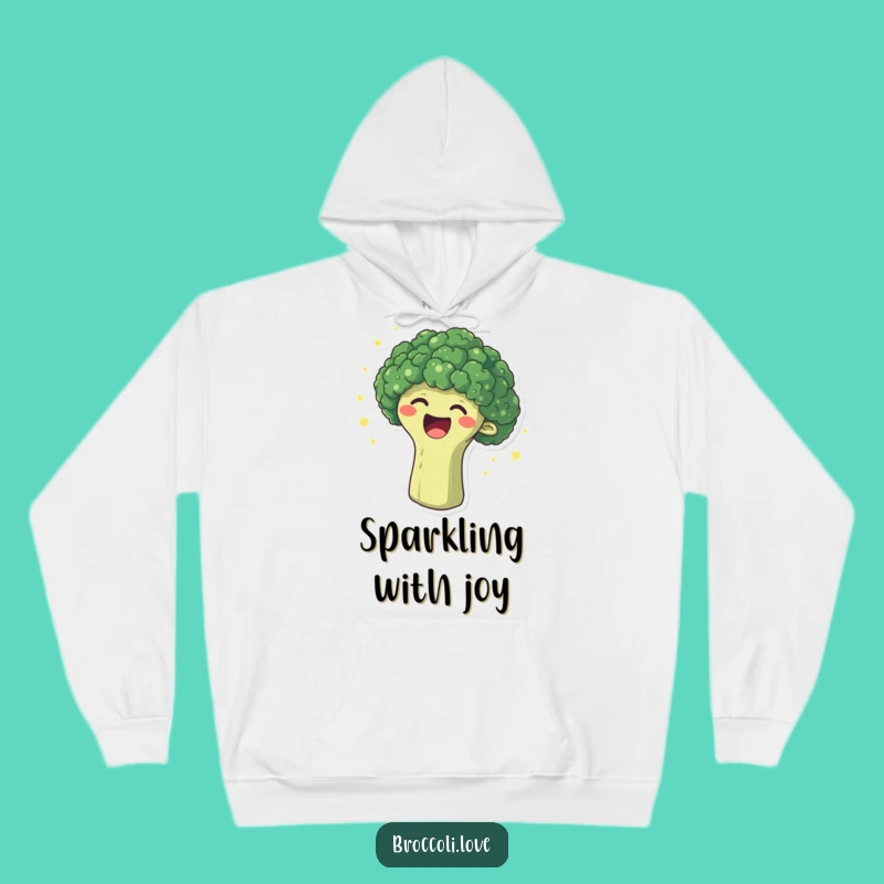Funny Laughing Broccoli Hoodie - Cozy & Cheerful Giggle Wear