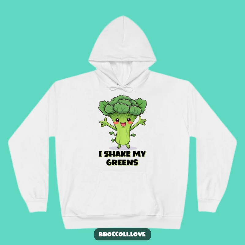 Funny Dancing Broccoli Stalk Hoodie - Cozy Veggie Boogie Wear
