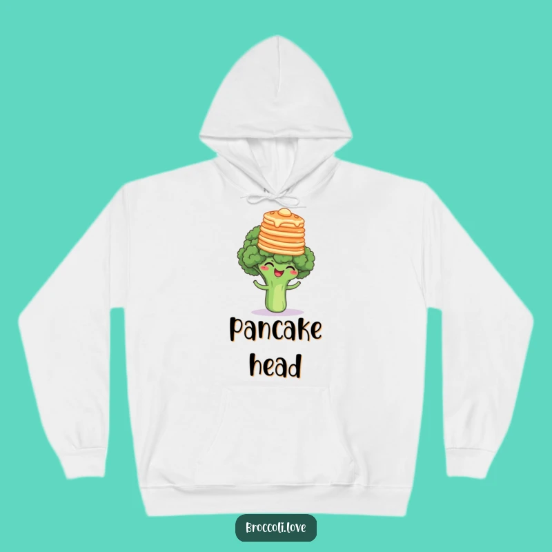Funny Pancake Broccoli Giggle Hoodie - Cozy and Hilarious Breakfast Gift
